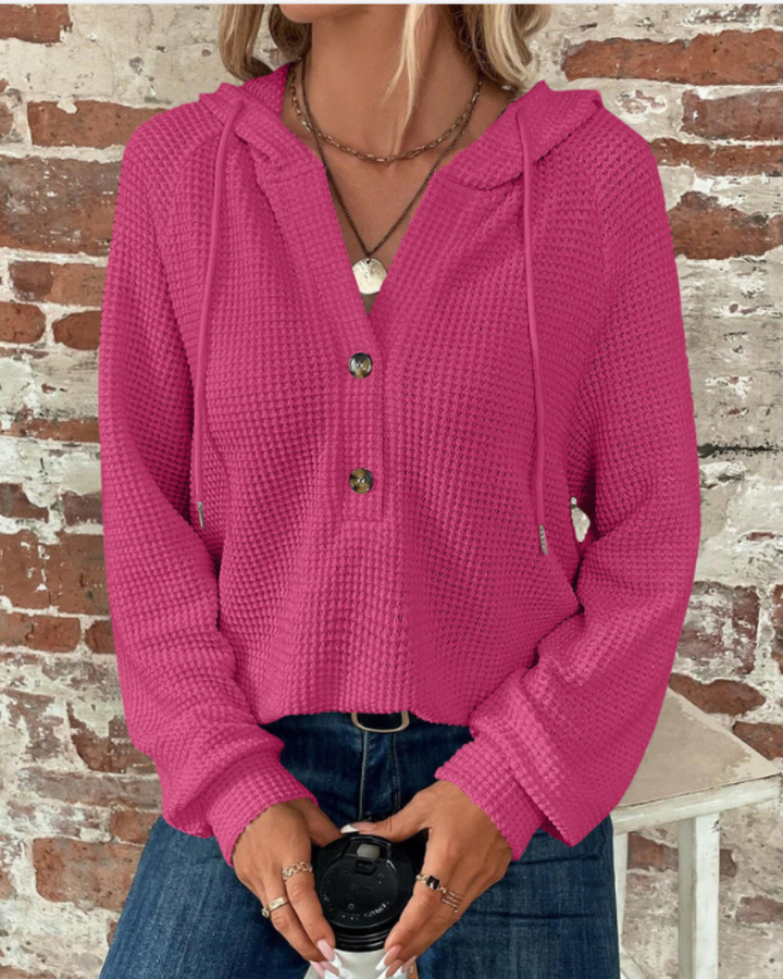 SAMARO - WAFFLE KNIT PULLOVER