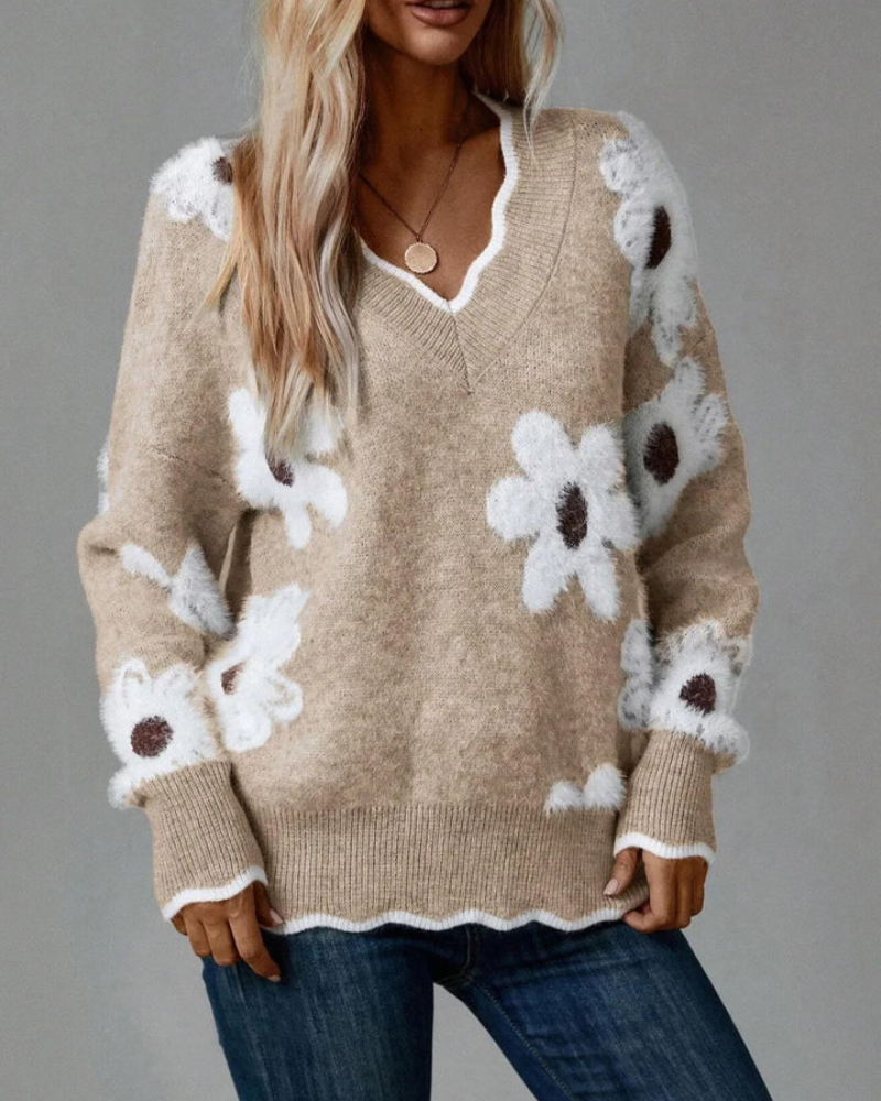 ARASE - FLORAL SWEATER
