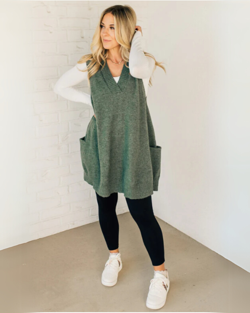 DERIENA - COZY KNIT VEST