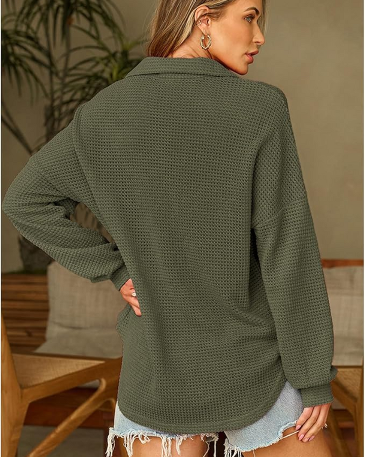 MARASA - Waffle Knit Sweater