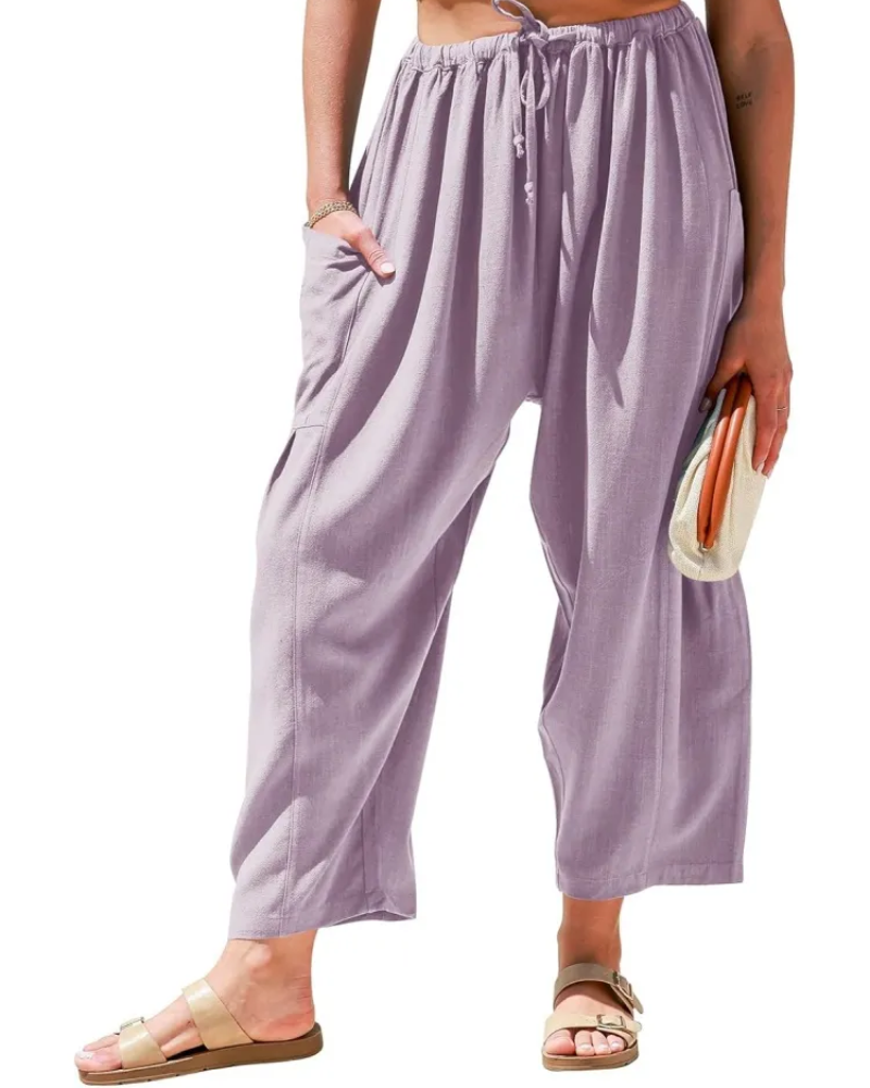 SIBANA - WIDE LEG LINEN PANTS