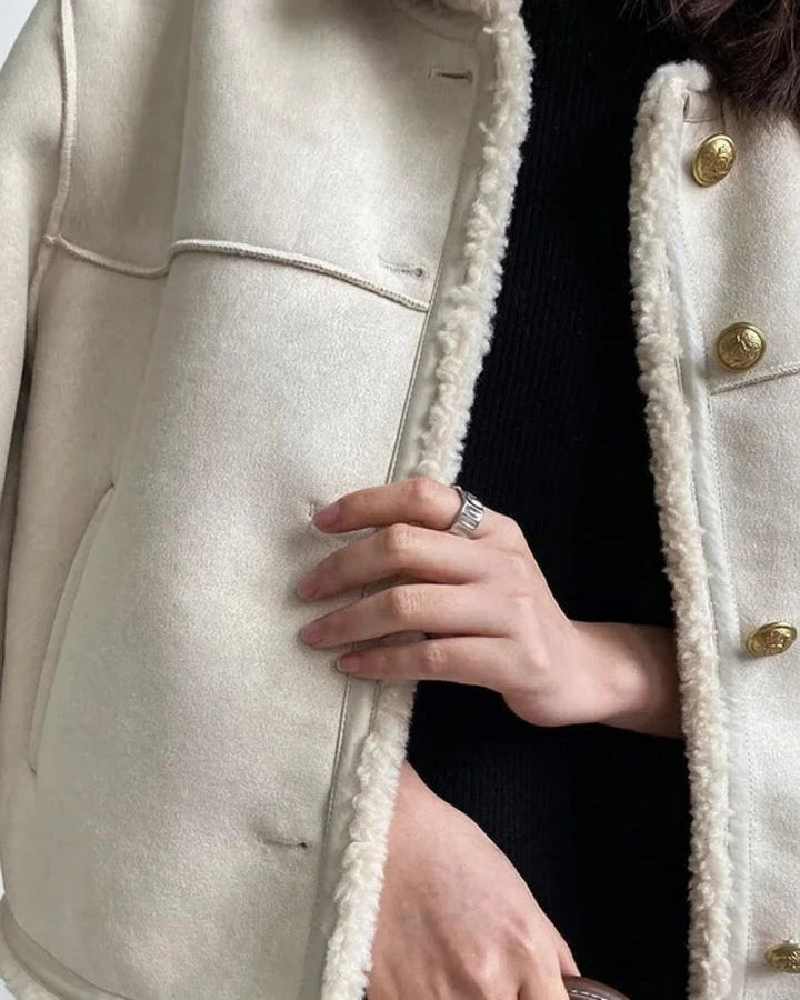 TOTE - JACKET WITH SHERPA BORDER