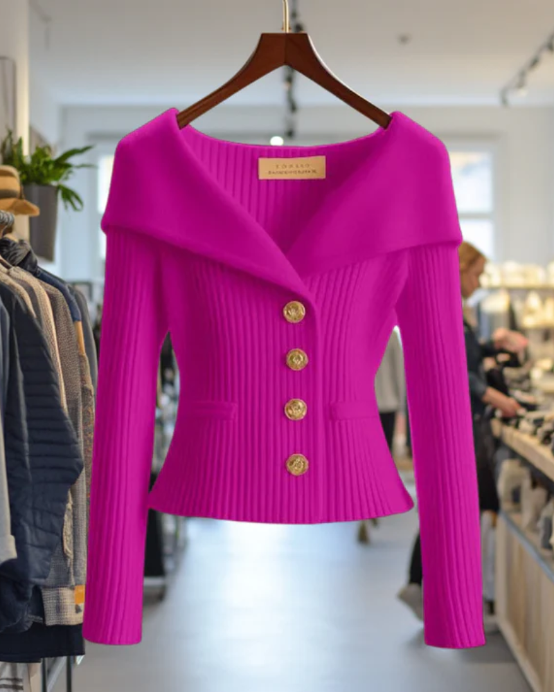 ELASE - Luxurious Knit Cardigan