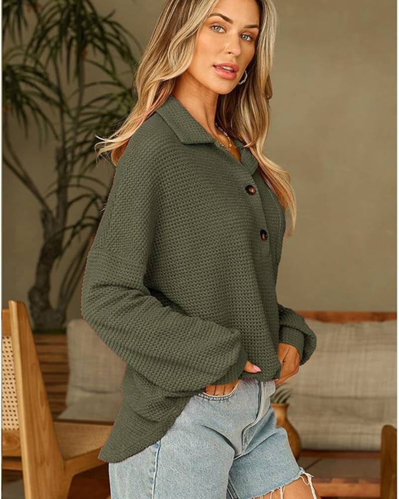 MARASA - Waffle Knit Sweater