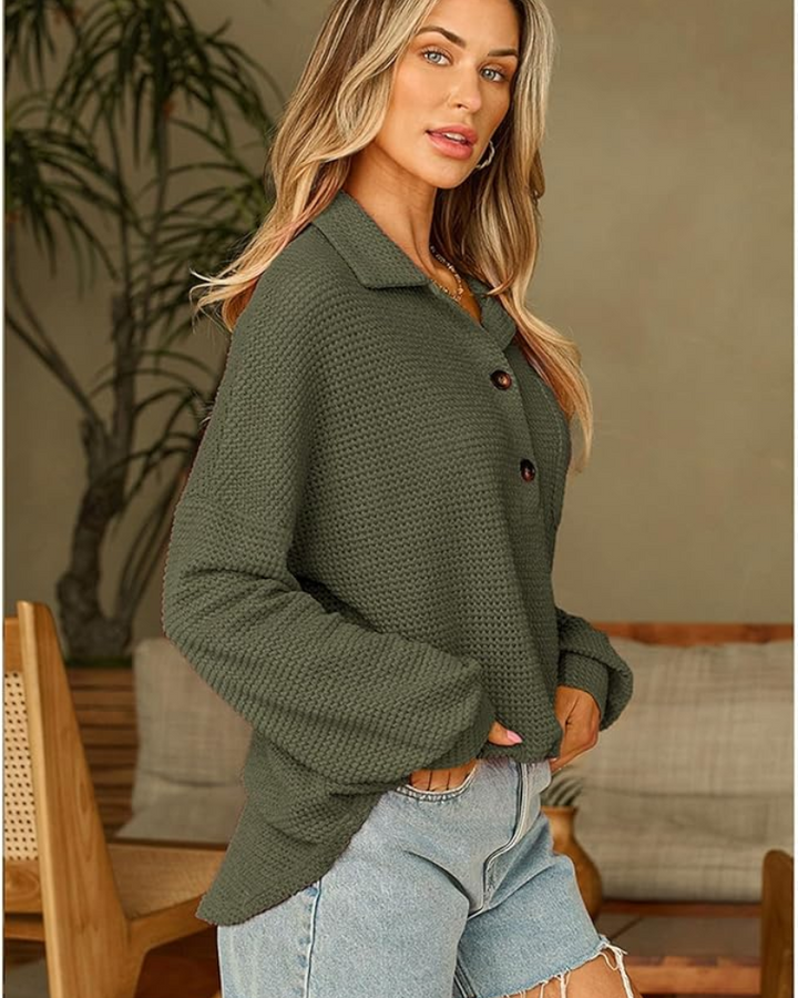 MARASA - Waffle Knit Sweater