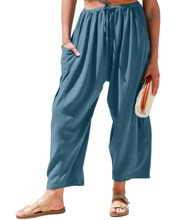 SIBANA - WIDE LEG LINEN PANTS