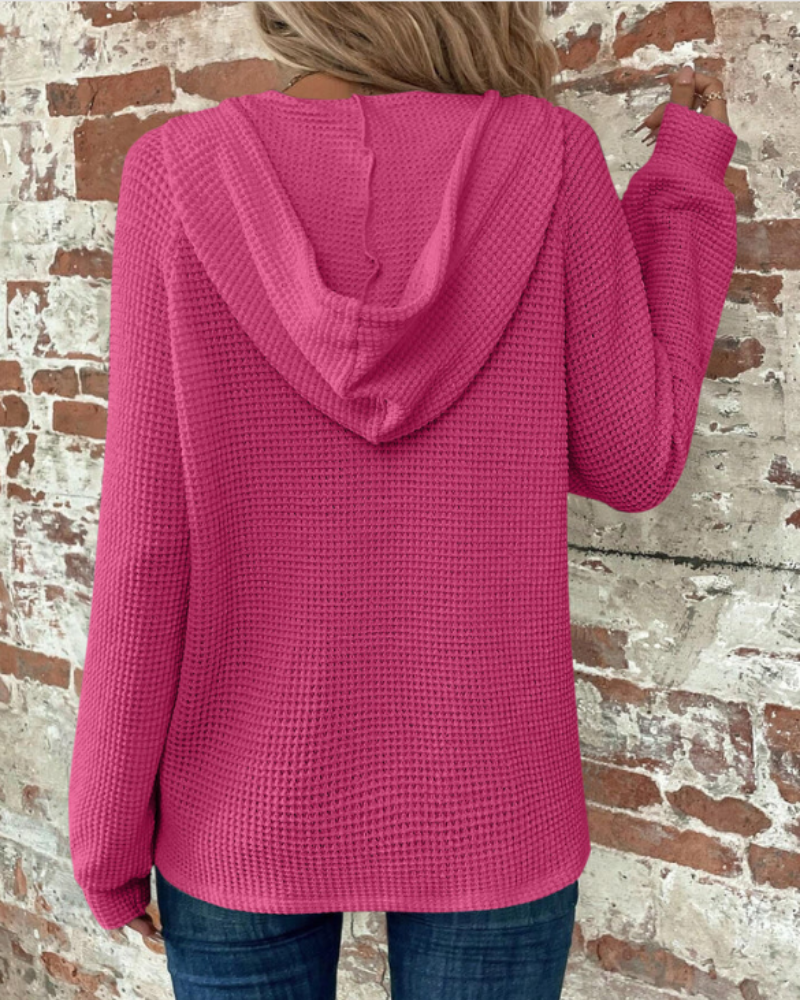 SAMARO - WAFFLE KNIT PULLOVER