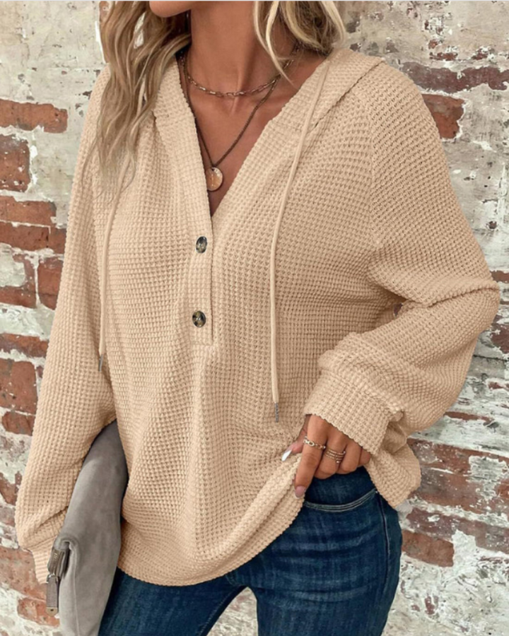 SAMARO - WAFFLE KNIT PULLOVER