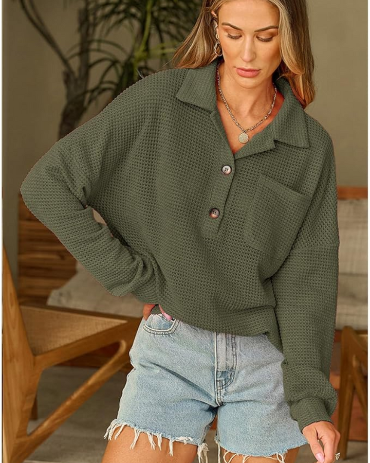 MARASA - Waffle Knit Sweater