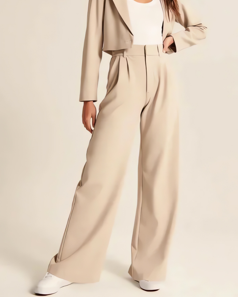 ARELLE - WIDE LEG TAILORED PANTS