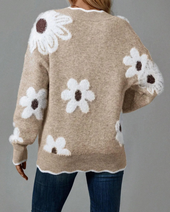 ARASE - FLORAL SWEATER