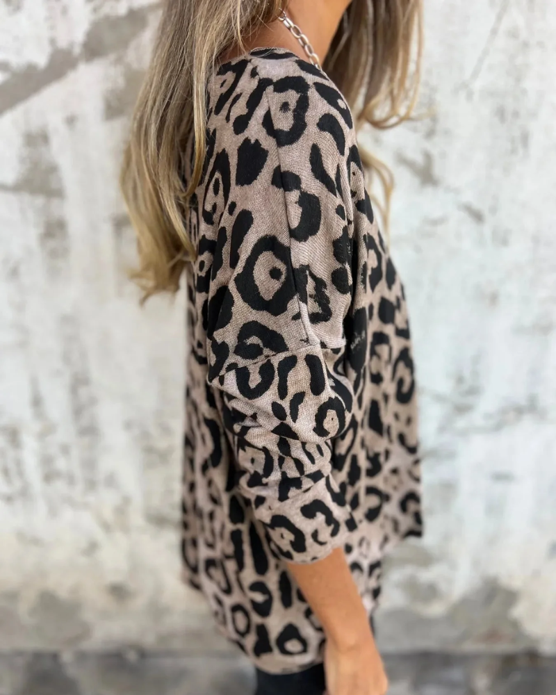 SERANA - LEOPARD PRINT BLOUSE