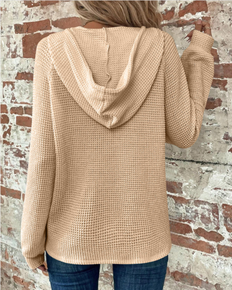 SAMARO - WAFFLE KNIT PULLOVER