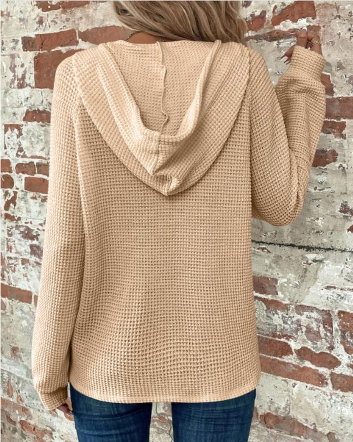 SAMARO - WAFFLE KNIT PULLOVER