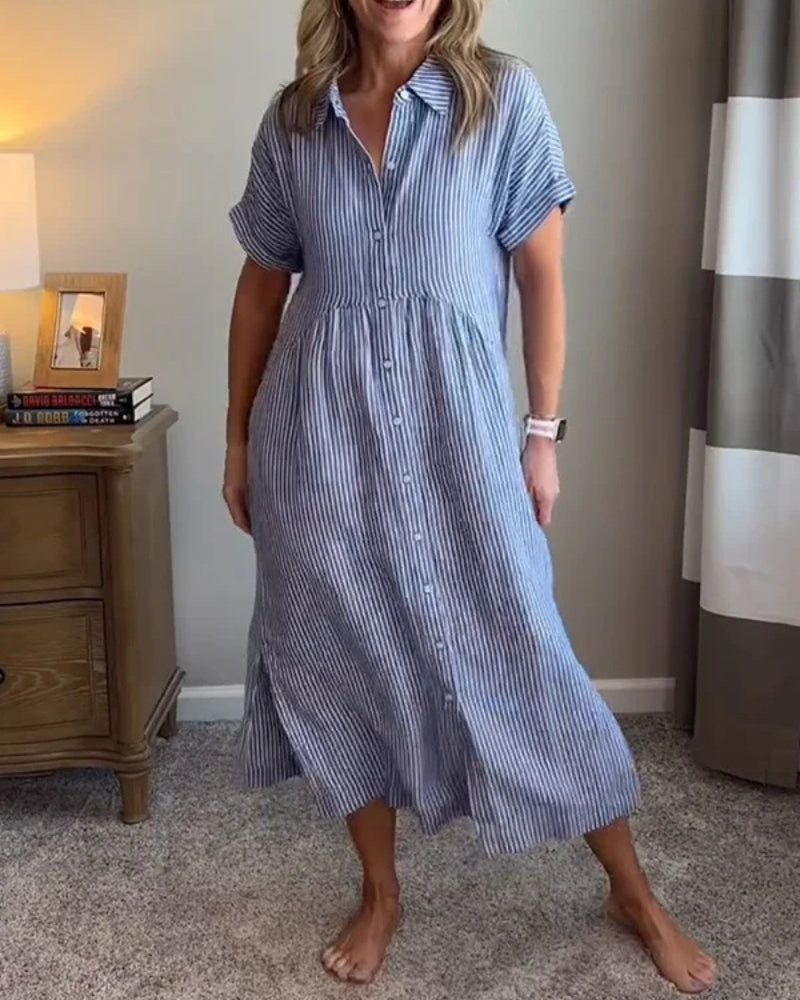 ANOREA - STYLISH STRIPED DRESS