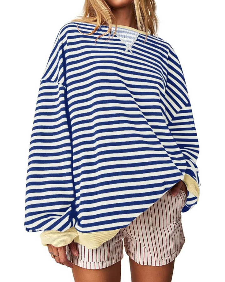 ARINA - Striped Oversized Sweatshirt