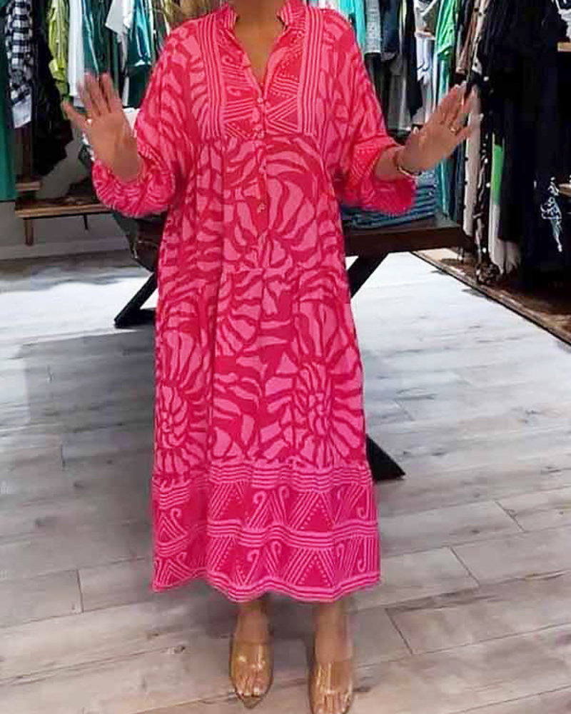 LENARA - Printed Loose Dress