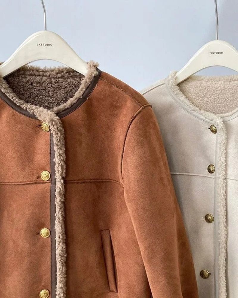 TOTE - JACKET WITH SHERPA BORDER