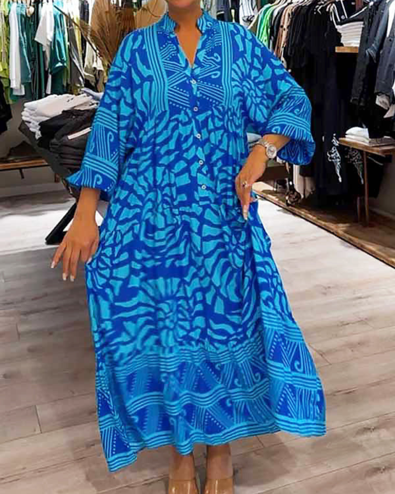 LENARA - Printed Loose Dress