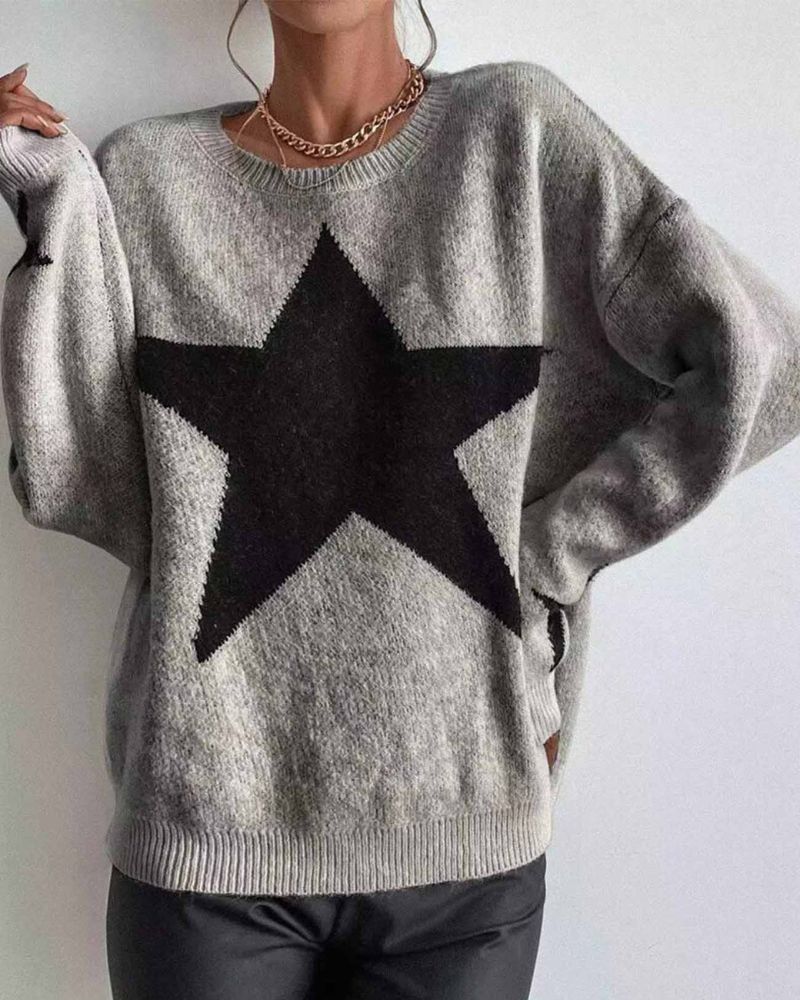 ESSENCE STAR - LONG SLEEVE SWEATER