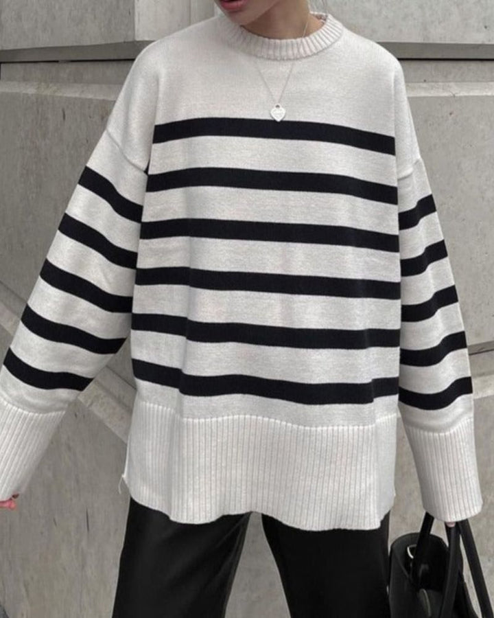 MAROLA - STRIPE KNITTED SWEATER