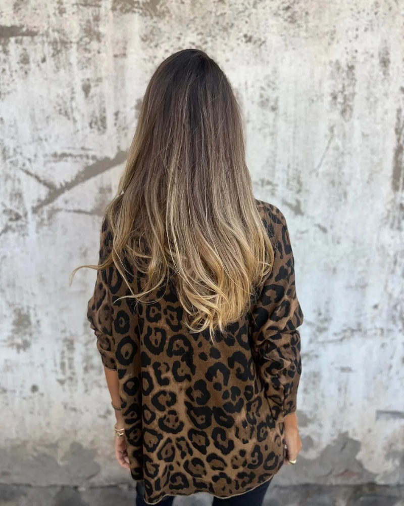 SERANA - LEOPARD PRINT BLOUSE