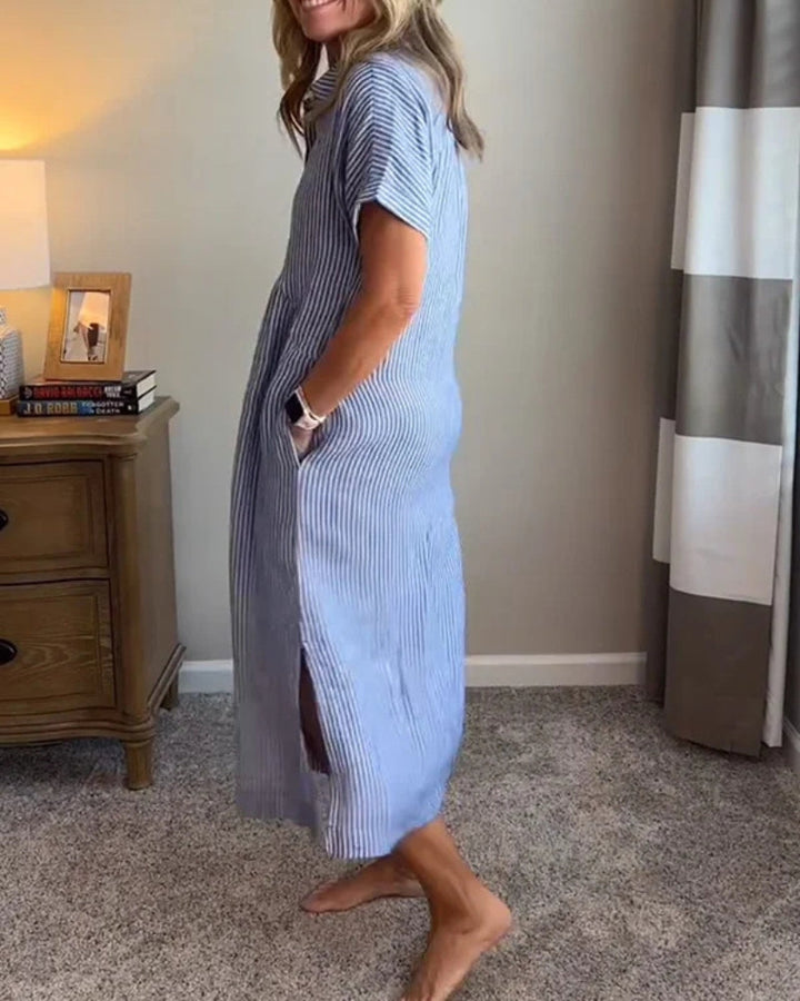 ANOREA - STYLISH STRIPED DRESS