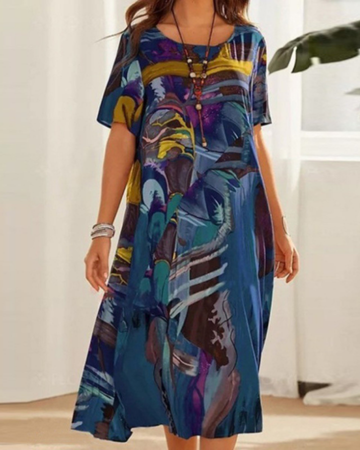 SELBY - Comfortable floral dress