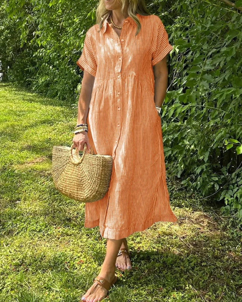 ANOREA - STYLISH STRIPED DRESS