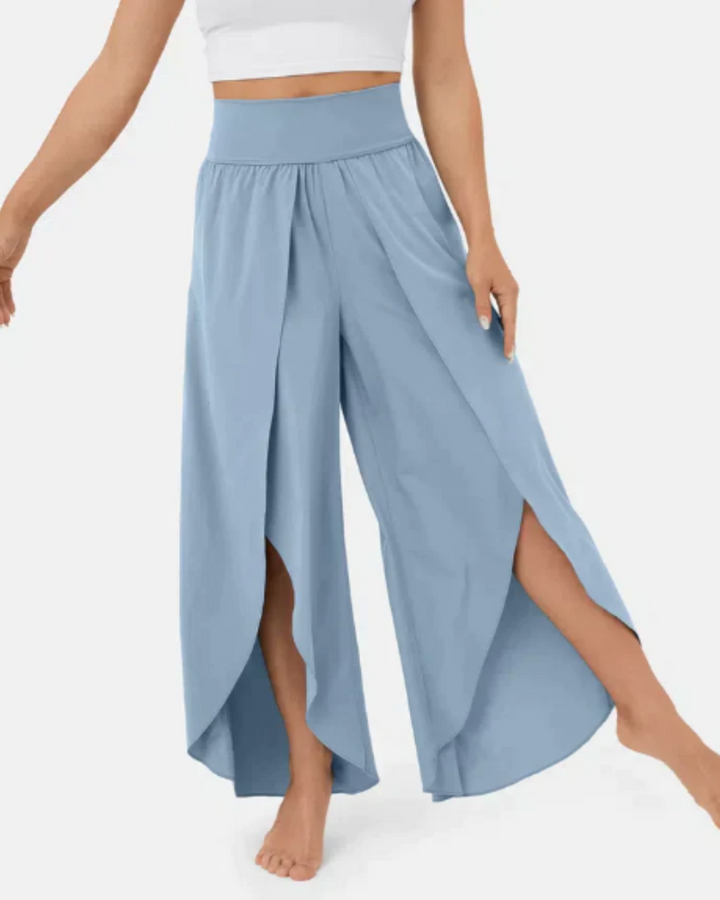 JELA - SPLIT WIDE LEG PALAZZO PANTS