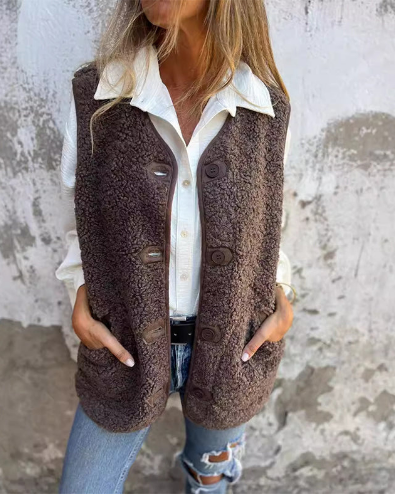 DANELA - Vest in soft wool
