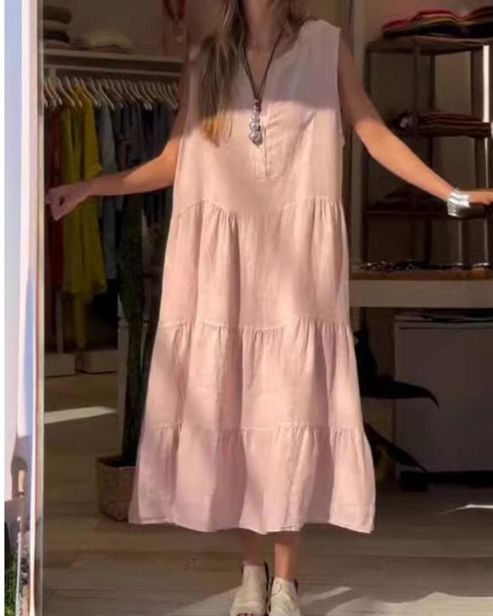 AROMEA - Sleeveless Linen Dress