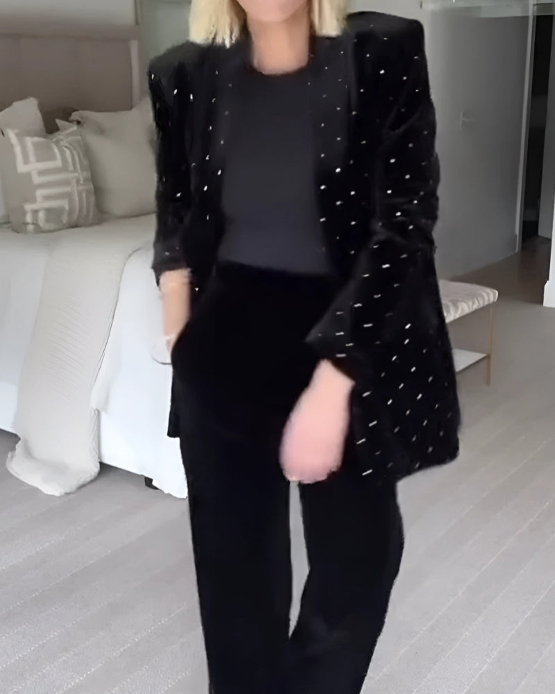 SAVAYA - Diamond Velvet Blazer