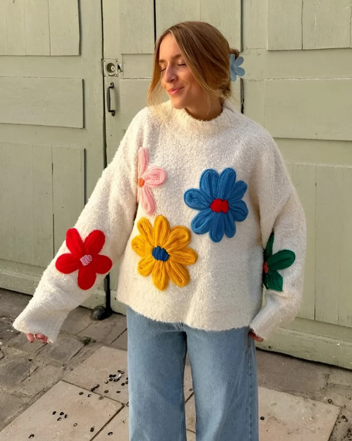 MIRENA - FLORAL SWEATER