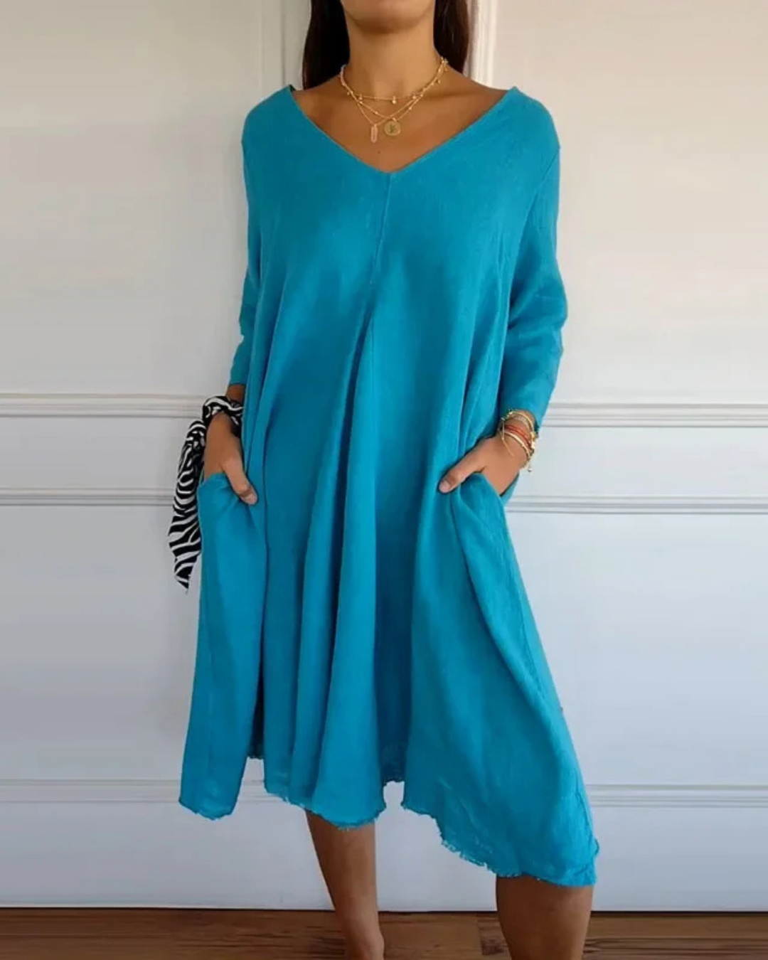 TERESA - 3/4 SLEEVE COMFY DRESS
