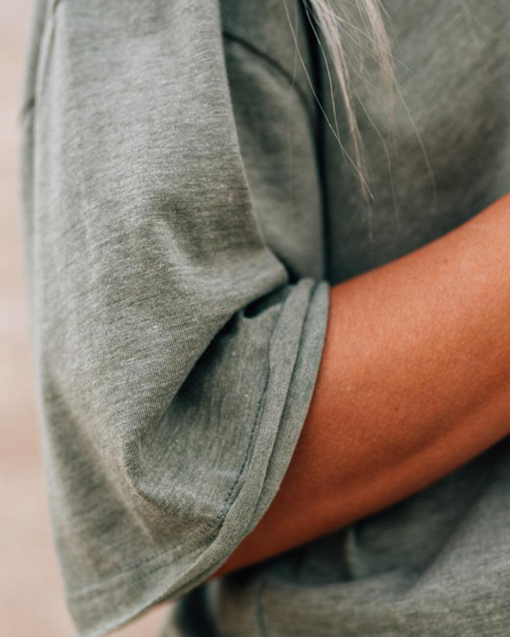 AIMEA - Raw Edge Boxy Tee