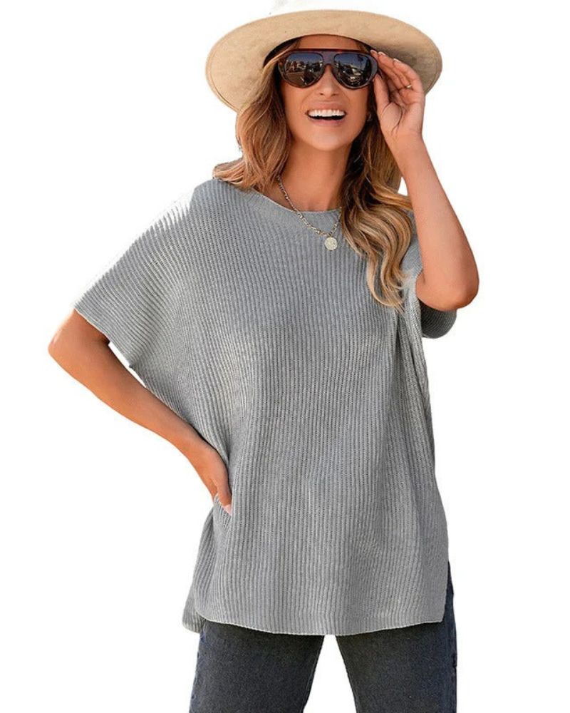 LENADE - Short Sleeve Oversized Sweater
