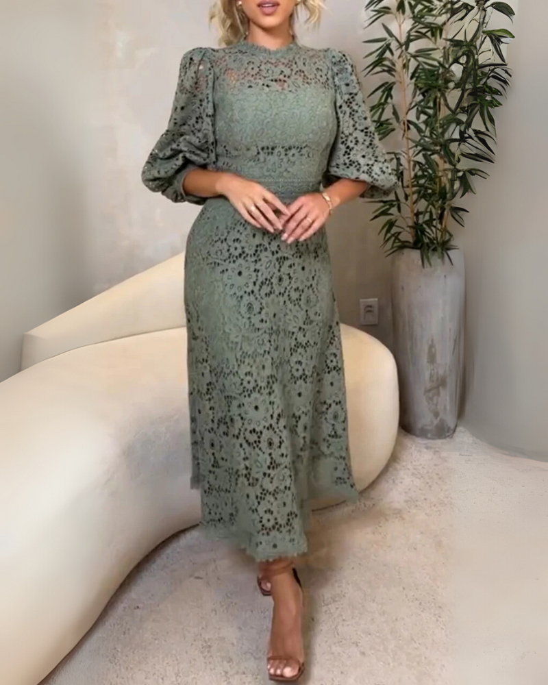 ALOMA - Lace Lantern Dress