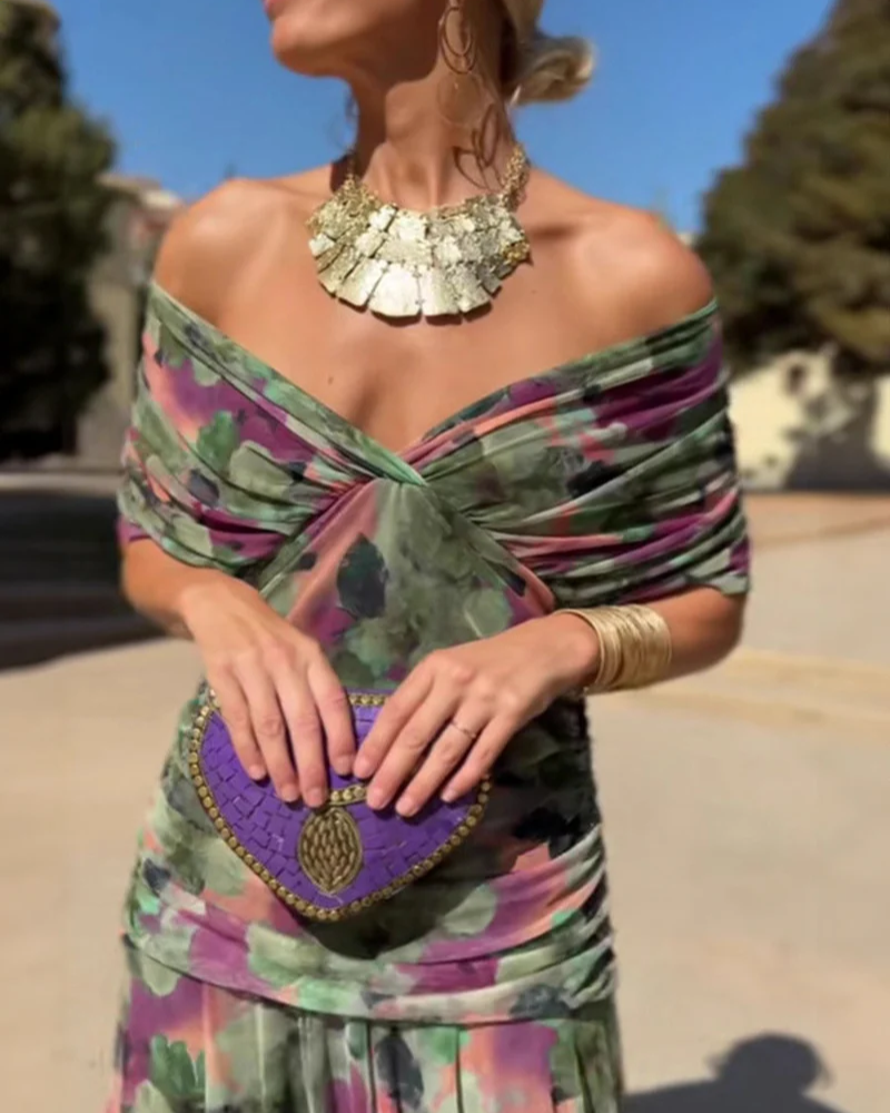 ELORIA - Romantic Long Floral Dress