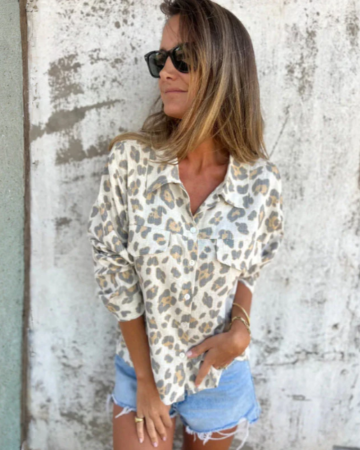 LINDI - LEOPARD PRINT SHIRT