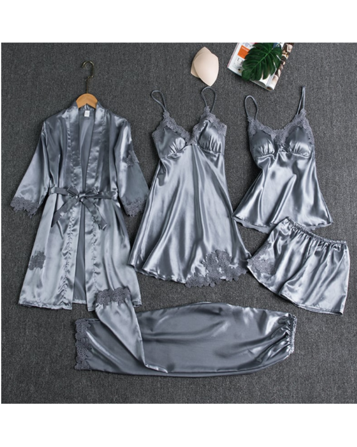 EVELANI - Women's 5-Piece Nightwear Set