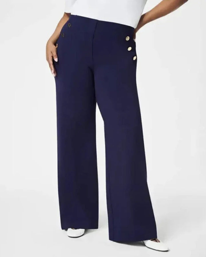 LEANA - HIGH STRETCH WIDE LEG TROUSERS