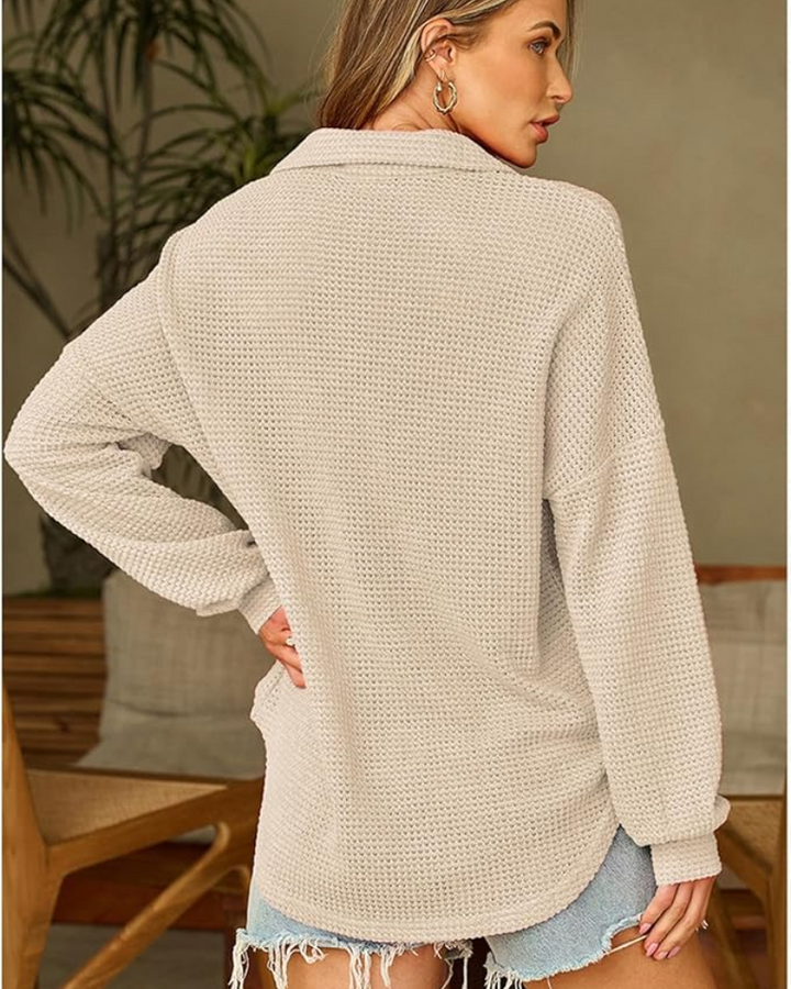 MARASA - Waffle Knit Sweater
