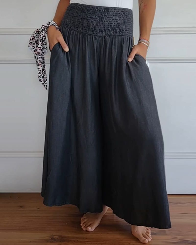 DANSA - COMFY PANTS WITH ELASTIC WAIST