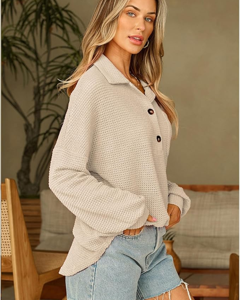 MARASA - Waffle Knit Sweater