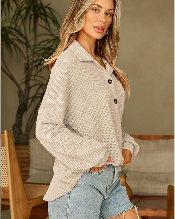 MARASA - Waffle Knit Sweater