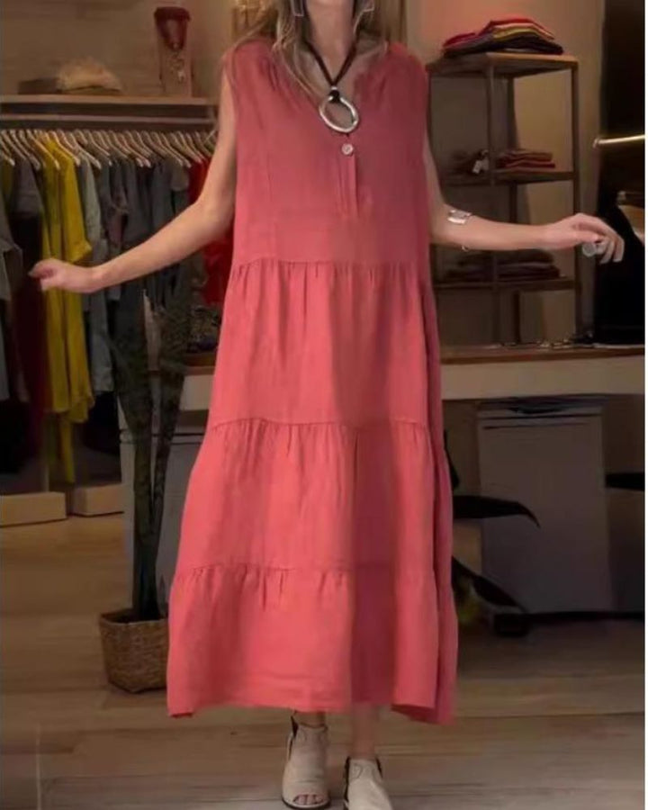 AROMEA - Sleeveless Linen Dress