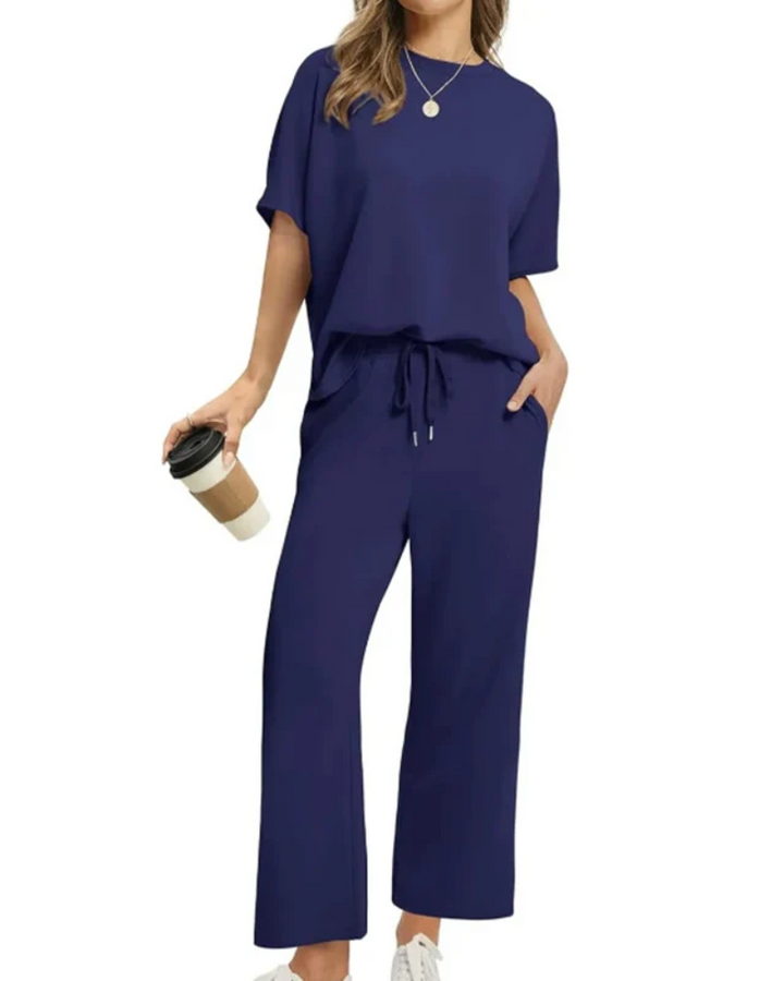 ASANARE - Soft Casual Top and Pants Set