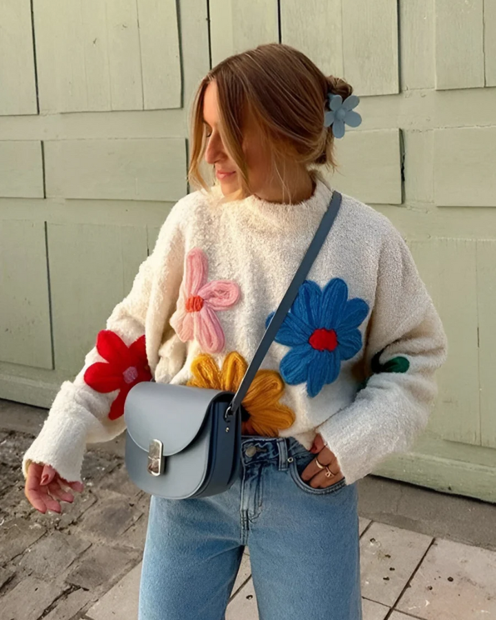 MIRENA - FLORAL SWEATER