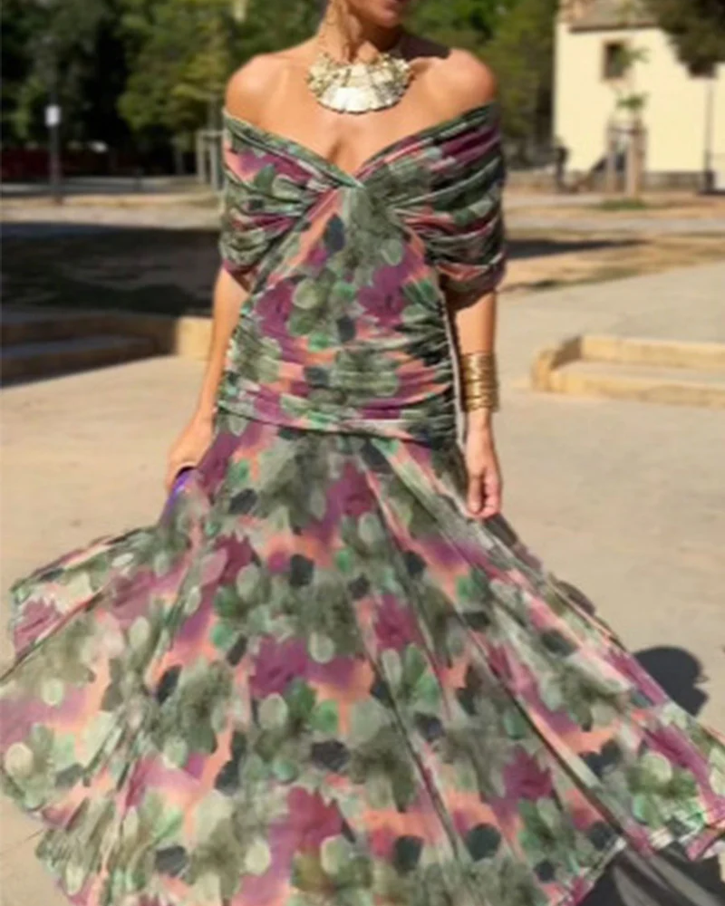 ELORIA - Romantic Long Floral Dress